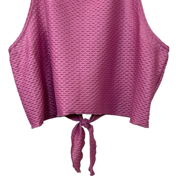 KORAL - NWT, Women’s ‘Raegan’ Shiny Netz Tank Top, Active in Blush - Pink, Small - Picture 10 of 14